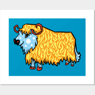 Mad Highland Cow Posters and Art